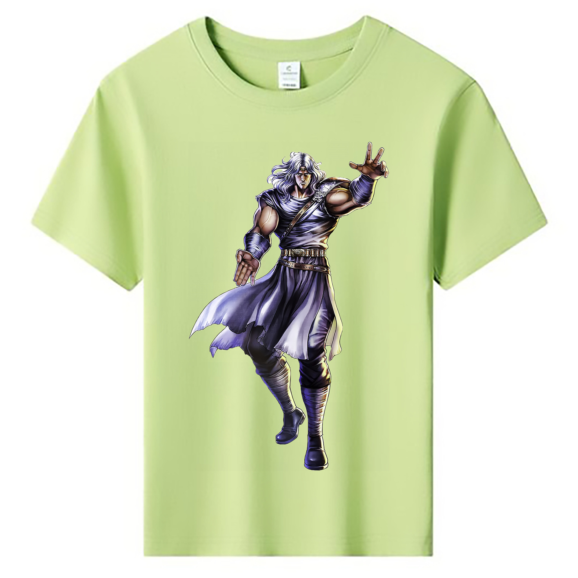 （画像用） 北斗の拳 Fist of the North Star 綿100％キッズTシャツ（フロントプリント）